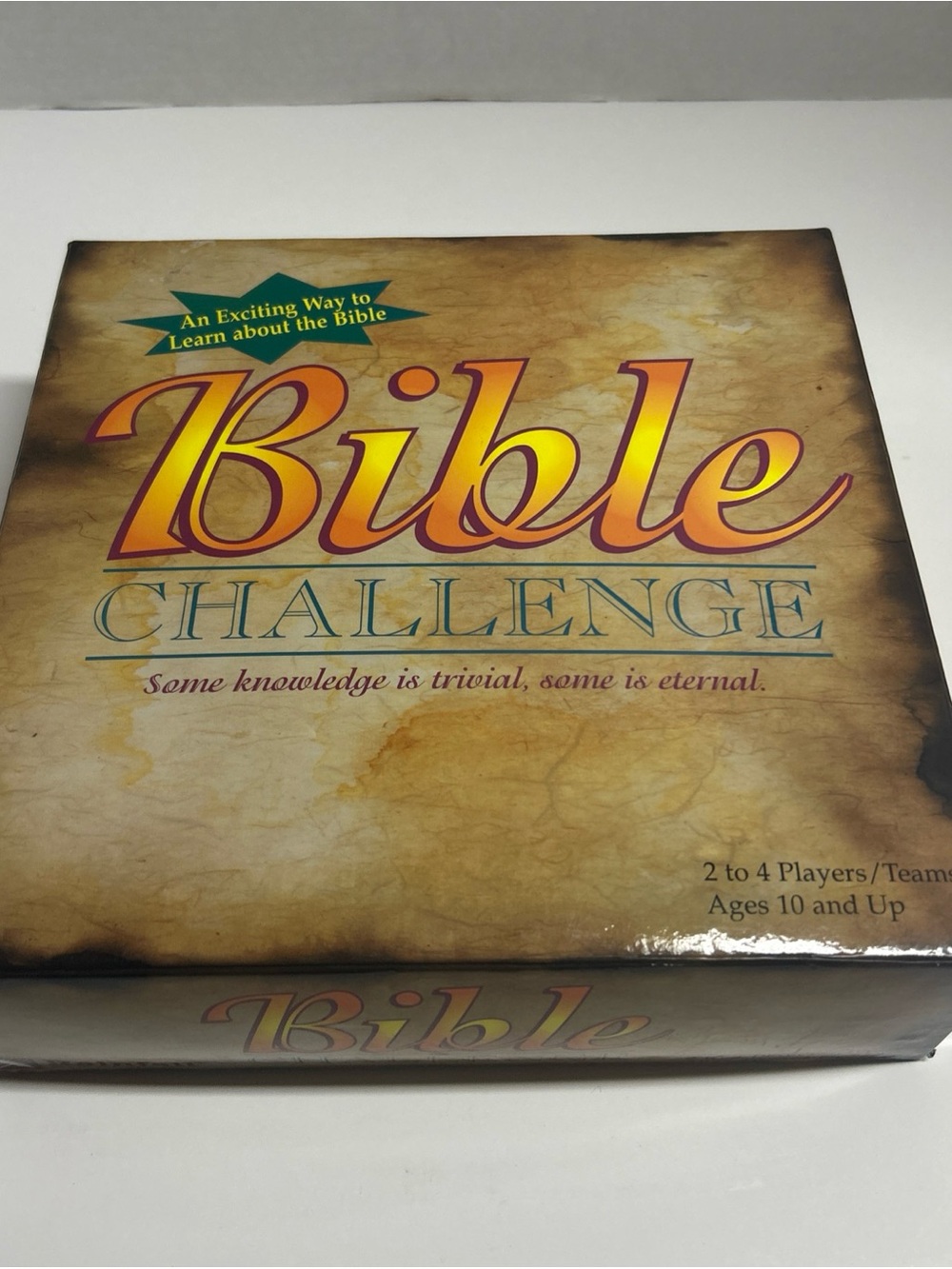 Bible Challenge Trivia Board Game - Rainfall Educational Toys 1997 Complete